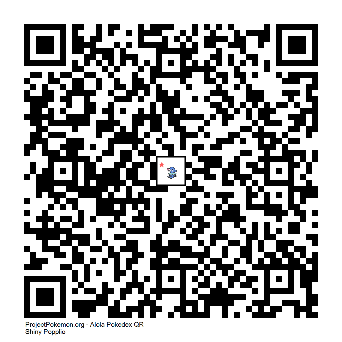 Cdigo QR de Popplio variocolor